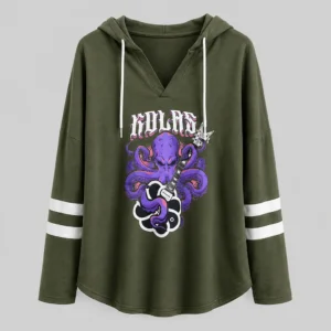 Kolas Branded Octopus Hoodies Green Small
