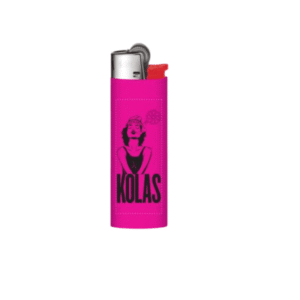 Kolas Branded Lighter BIC Puff Pass Pink