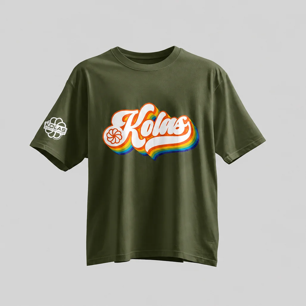 Kolas Branded T-Shirt 70's Logo Green 1