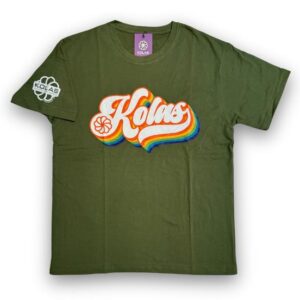 Kolas Branded T-Shirt 70's Logo Green