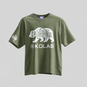 Kolas Branded T-Shirt CA Bear Green 1