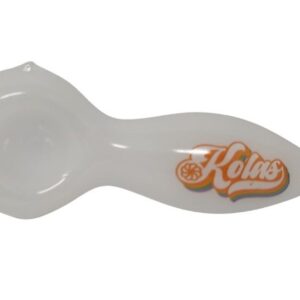 Kolas Branded Pipe Small 70's Logo White
