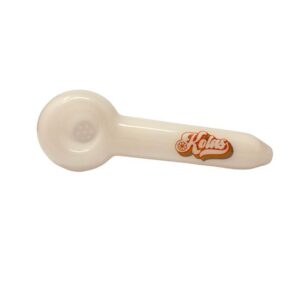 Kolas Branded Pipe Large 70's Logo White