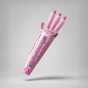 Elements King Size Ultra Thin Pink Cones 3pk