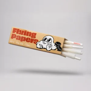 Flying Papers King Size White Cones 4pk