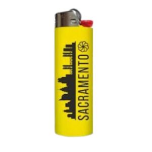 Kolas Branded Lighter BIC Sacramento Yellow