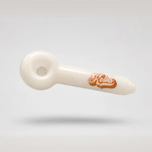 Kolas Branded Pipe Large 70's Logo White