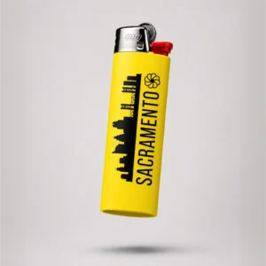 Kolas Branded Lighter BIC Sacramento Yellow